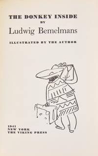 [Children's & Illustrated] Bemelmans, Ludwig. The Donkey Inside