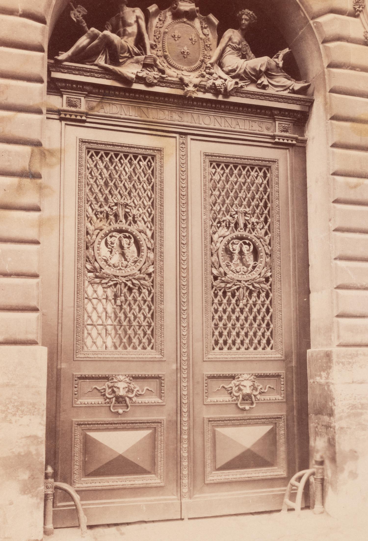 A group of three photographs ( La Monnaie, quai Conti, 1900; Hôtel Lepelletier Saint Fargeau, rue de Sévigné , 1905; La Monnaie, quai Conti, 1905-1906)