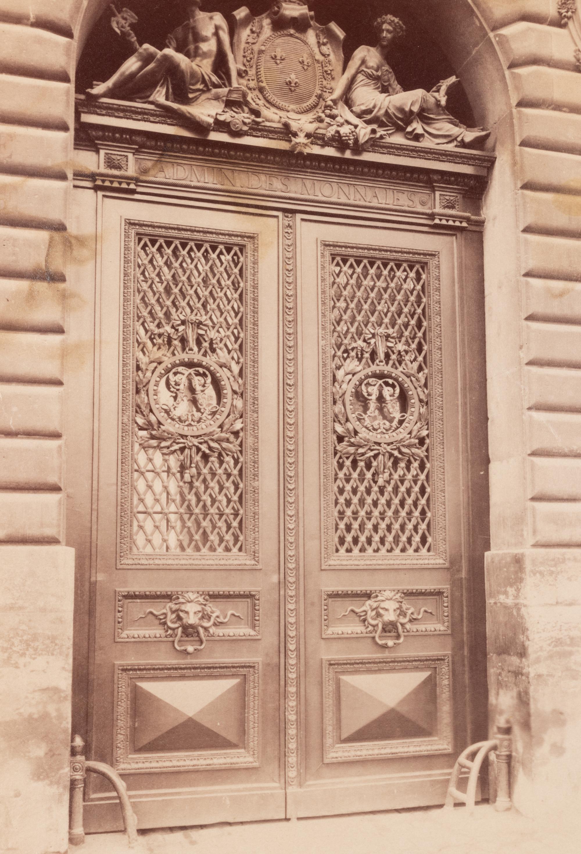 A group of three photographs ( La Monnaie, quai Conti, 1900; Hôtel Lepelletier Saint Fargeau, rue de Sévigné , 1905; La Monnaie, quai Conti, 1905-1906)