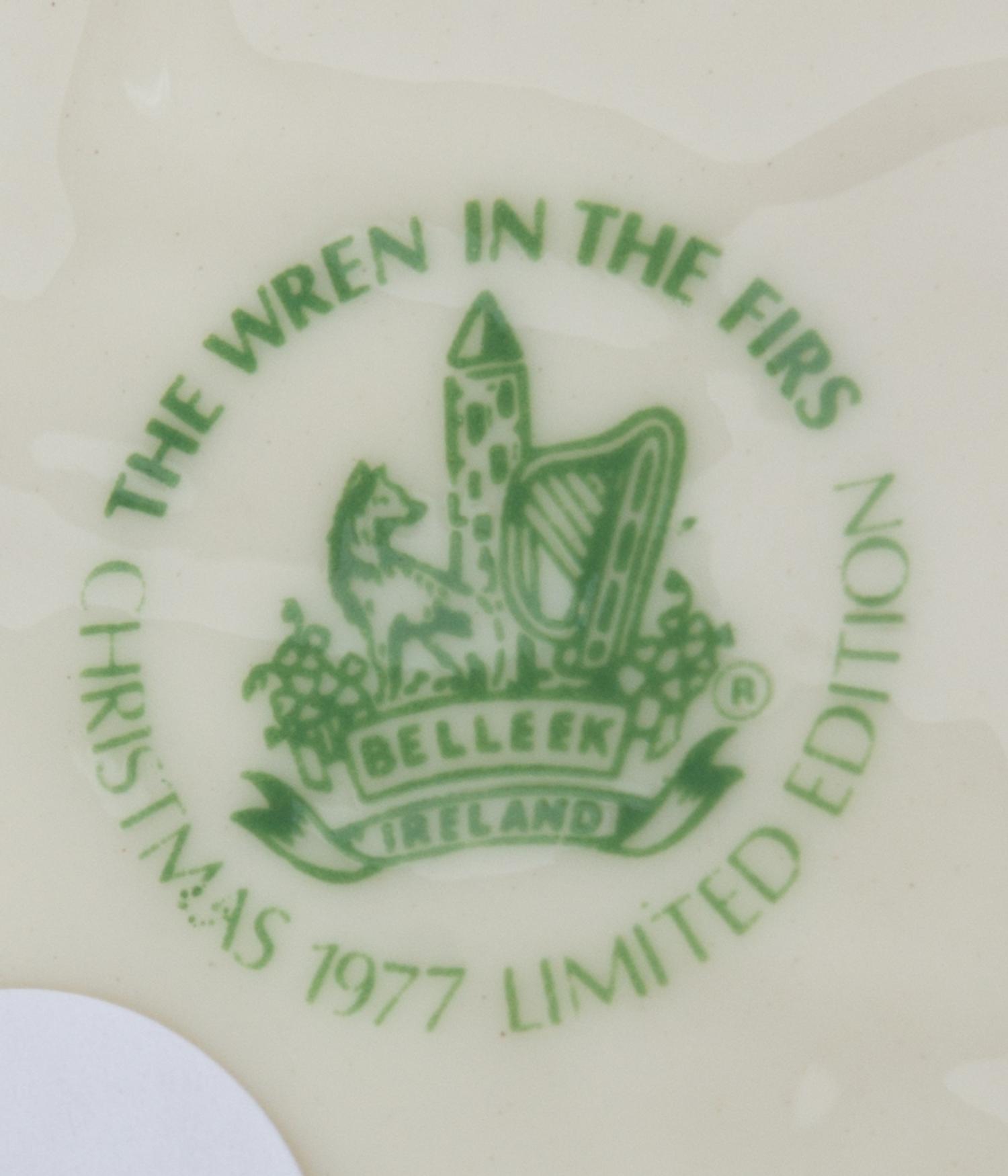 A Set of Belleek Christmas Plates Diameter 9 inches. — SIXTH AND SEVENTH GREEN MARKS (1965-1993)