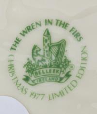 A Set of Belleek Christmas Plates Diameter 9 inches. — SIXTH AND SEVENTH GREEN MARKS (1965-1993)
