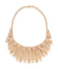 YELLOW GOLD AND DIAMOND NECKLACE AND EARRINGS