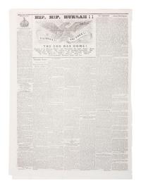 [CIVIL WAR]. 4 war-date newspapers, incl. capture of Fort Sumter and Lee's surrender at Appomattox.