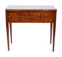 A Louis XVI Style Parquetry Lady's Dressing Table