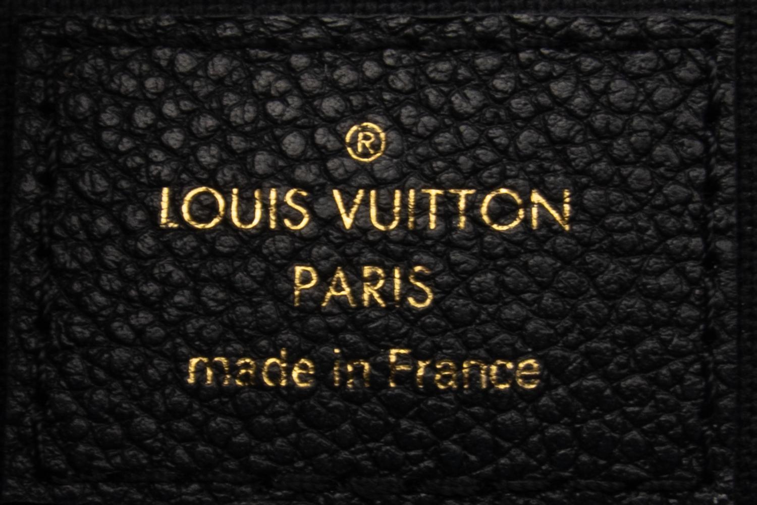 Louis Vuitton Black Leather Clutch