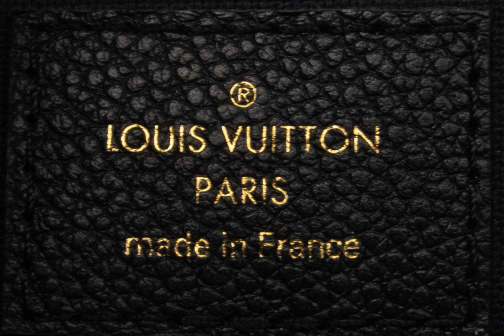 Louis Vuitton Black Leather Clutch