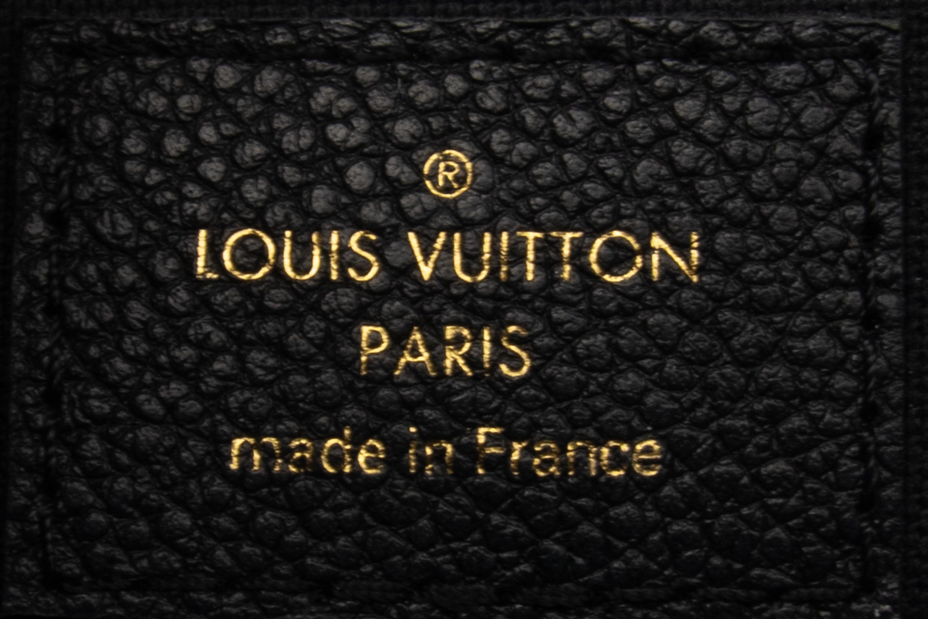 Louis Vuitton Black Leather Clutch