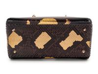Christian Dior Gold and Black Python Small Lady Dior Bag, 2012