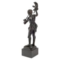 A Patinated Bronze Figure of Pan with a Faun