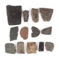 Pendant, Gorget, Pipe, and Bar Amulet Fragments