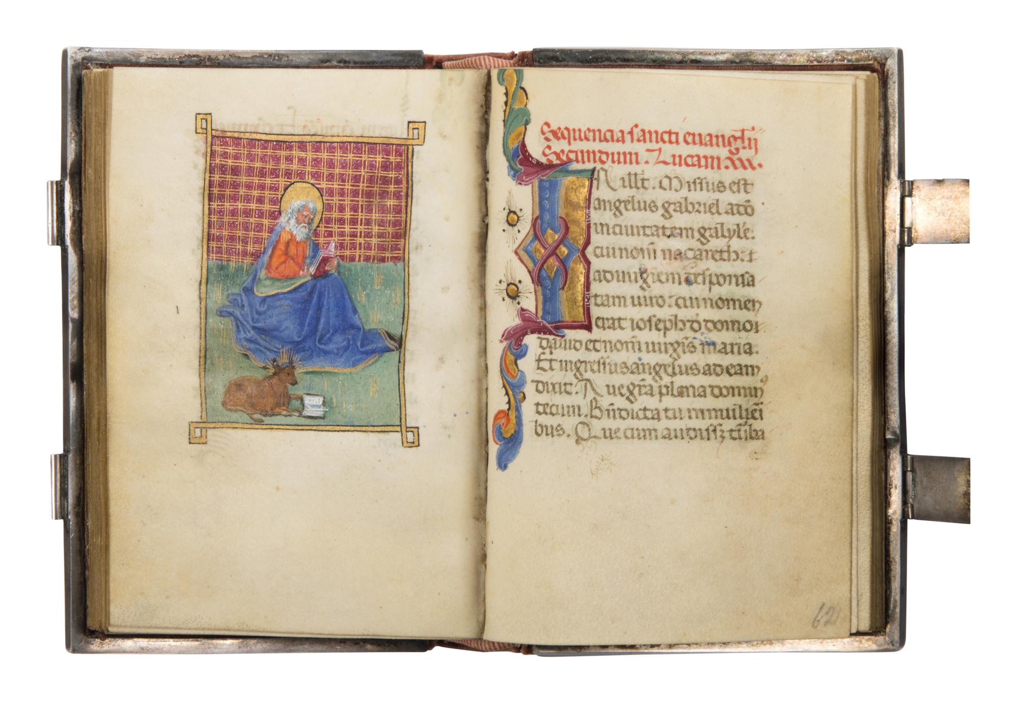 MASTER OF ISABELLA DI CHIAROMONTE (Naples, active 1455-1469) and NETHERLANDISH ILLUMINATOR (?) Book of Hours (fragment), in Latin and Catalan, illuminated manuscript on parchment [Italy, Naples, c. 1460]