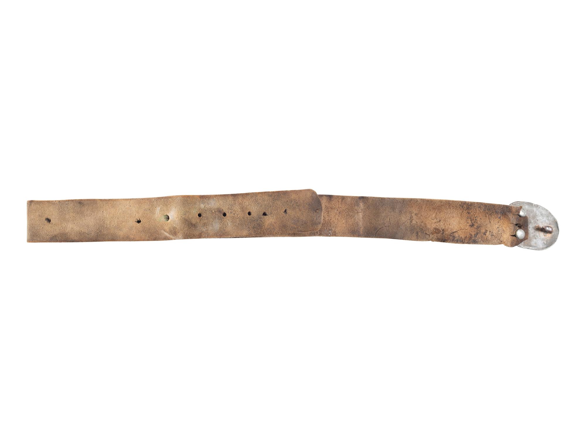 [CIVIL WAR]. Georgia State belt plate. [Chicopee, MA?]: [Emerson Gaylord?], [ca 1850?]. [ With :] Buff leather belt.