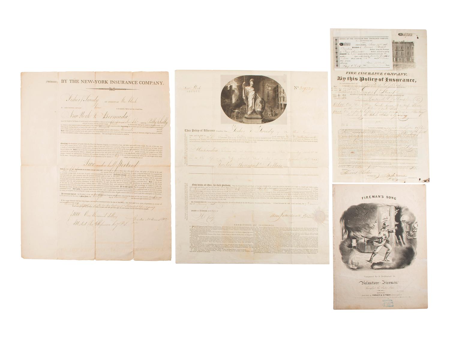 [POLICE AND FIREFIGHTING] Ephemera and photographs of Police and Fire personnel.