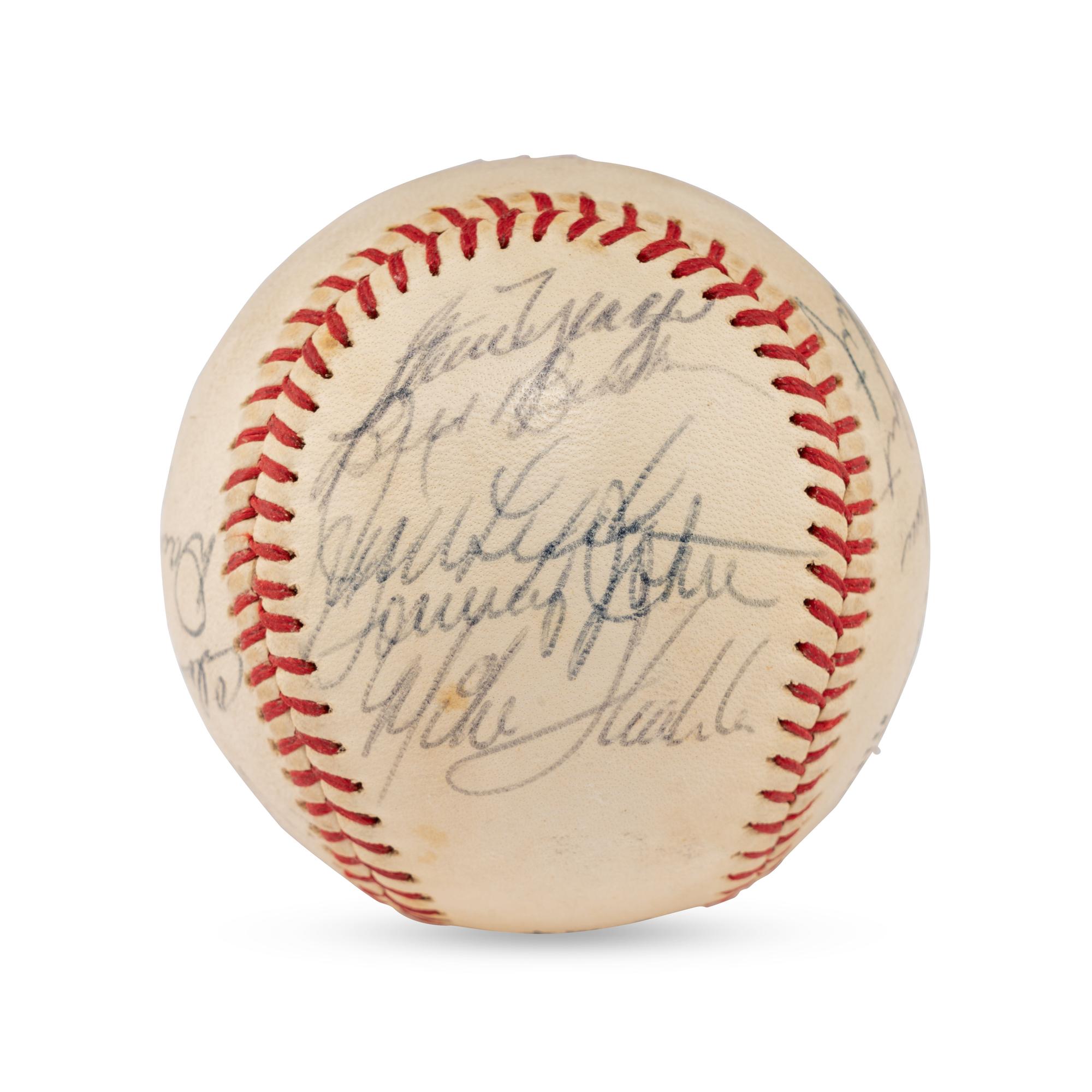 A 1972 Los Angeles Dodgers Team Signed Autograph Baseball (Beckett Authentication Services)