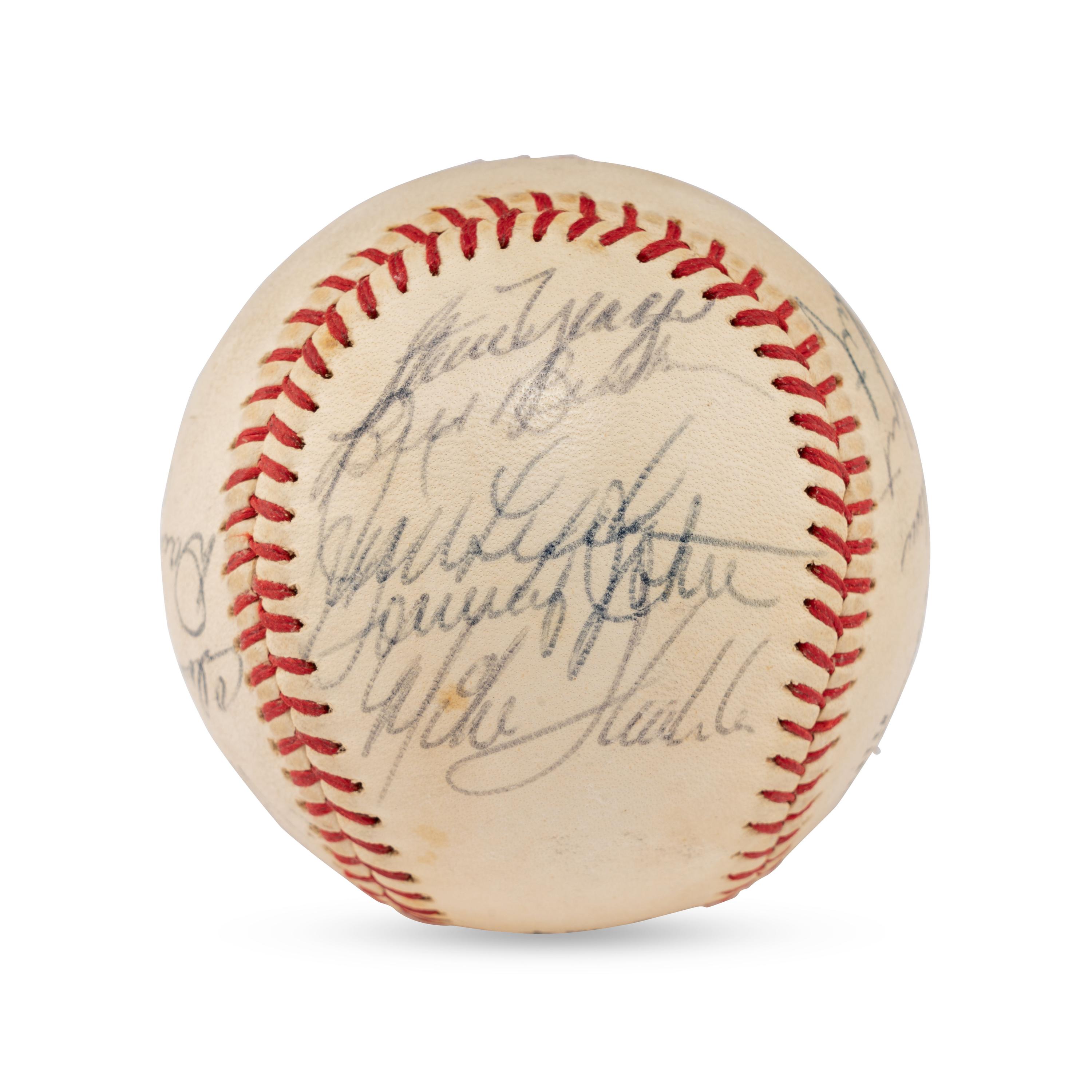 A 1972 Los Angeles Dodgers Team Signed Autograph Baseball (Beckett Authentication Services)