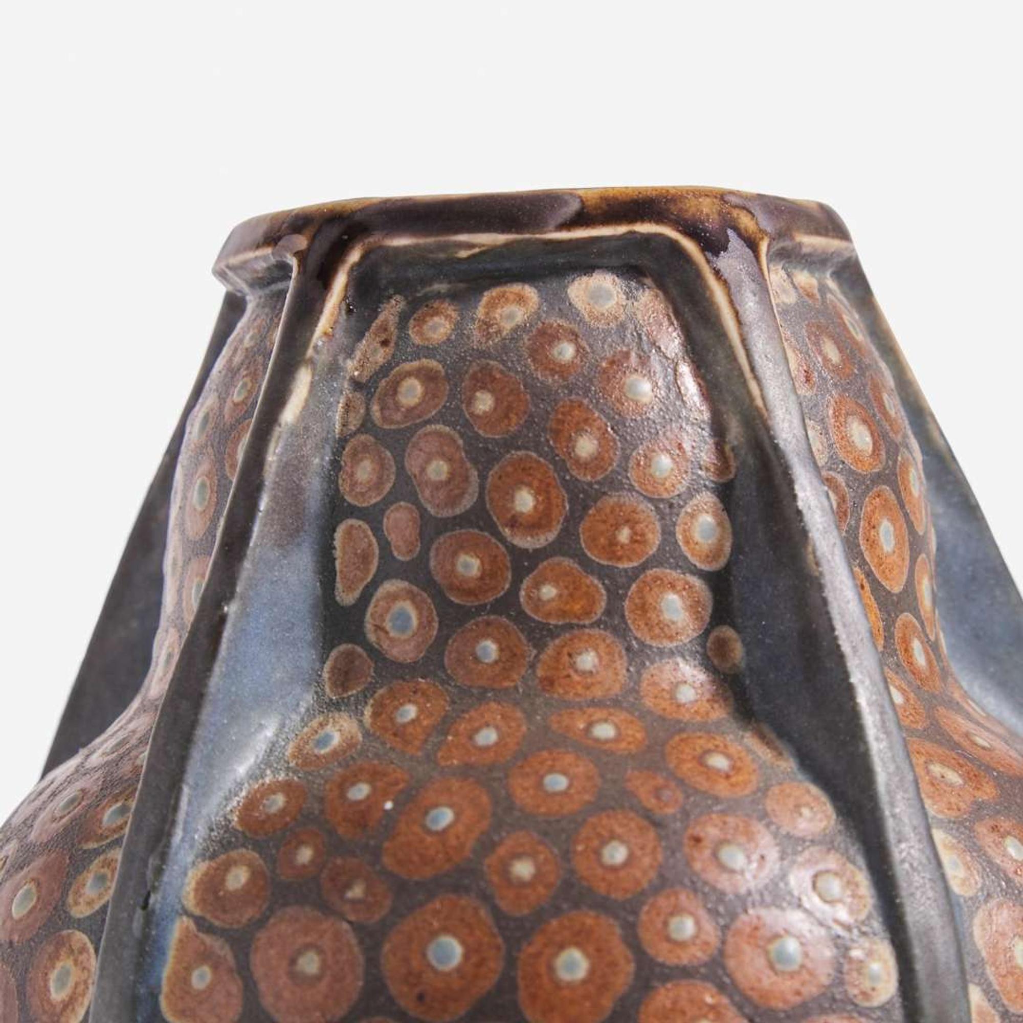 Martin Brothers (English, active 1873-1914) Double Gourd Buttressed Vase, Martin Brothers, UK, 1903