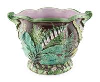 A Pair of Majolica Jardinières