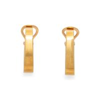 YELLOW GOLD HOOP EARRINGS
