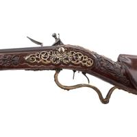 Contemporary Flintlock Jaeger Rifle