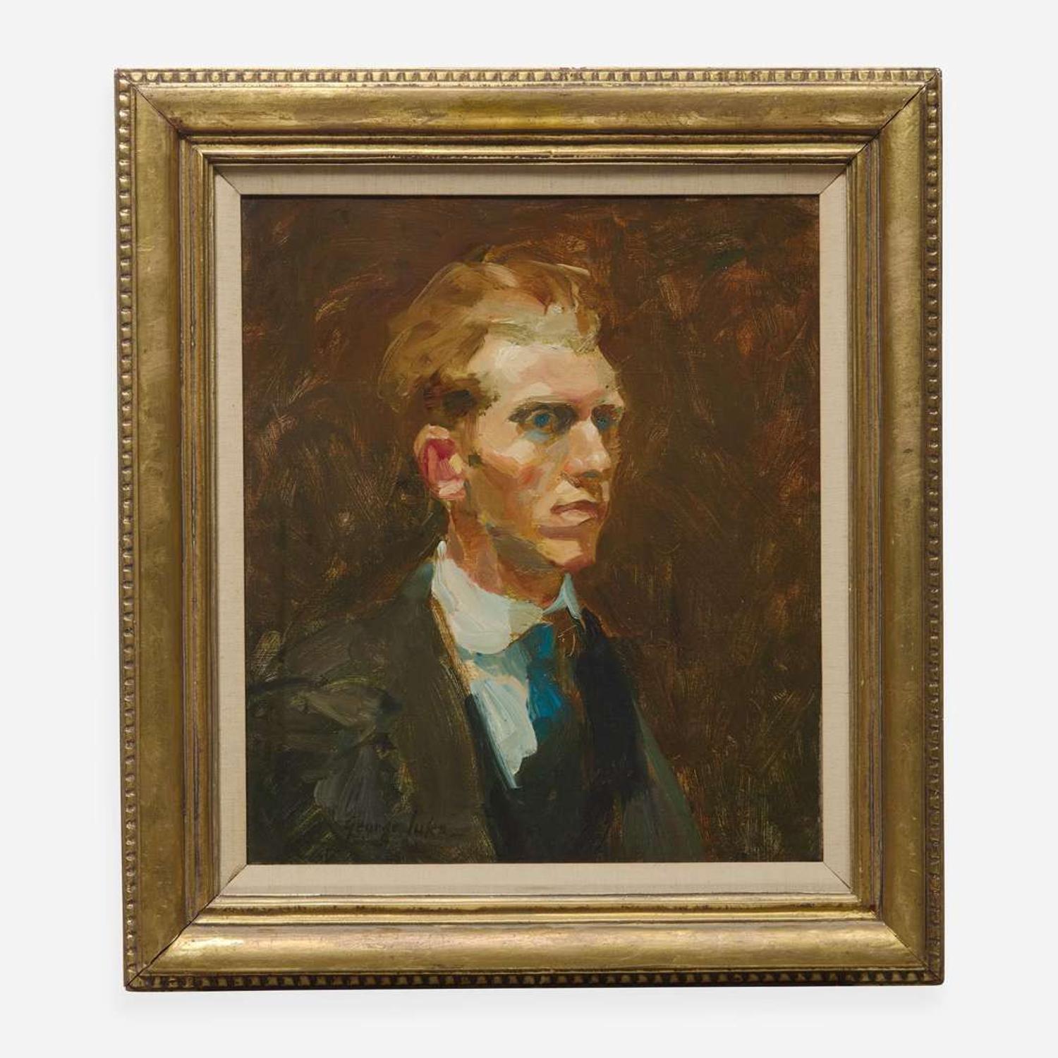 Attributed to George Benjamin Luks (American, 1867–1933) Portrait of a Young Man