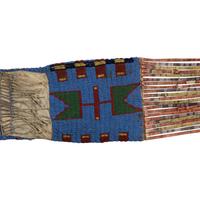 Sioux Beaded Hide Tobacco Bag