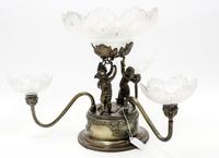 A Victorian Silver-Plate Epergne Height 13 inches.