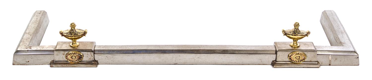 An Empire Steel Fire Fender Width 53 1/2 inches. — 19TH CENTURY