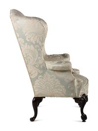 A Chippendale Style Claw and Ball Foot Easy Chair