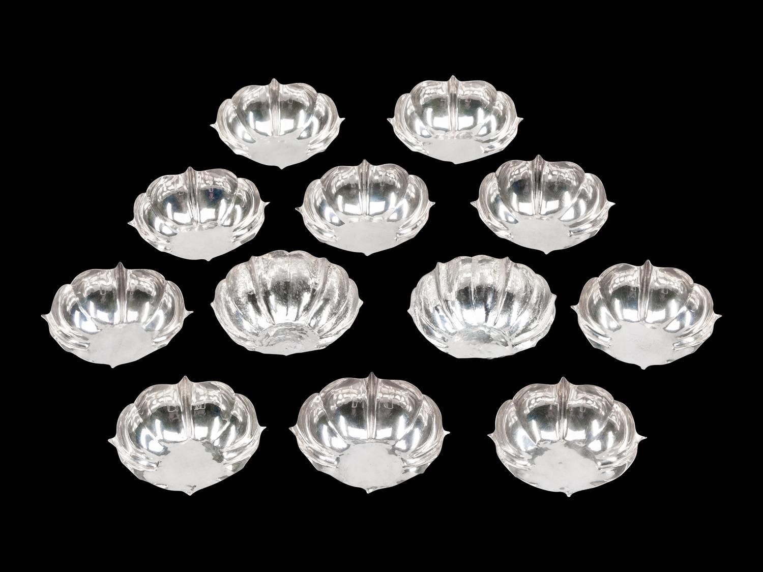 Twelve Silver Bowls