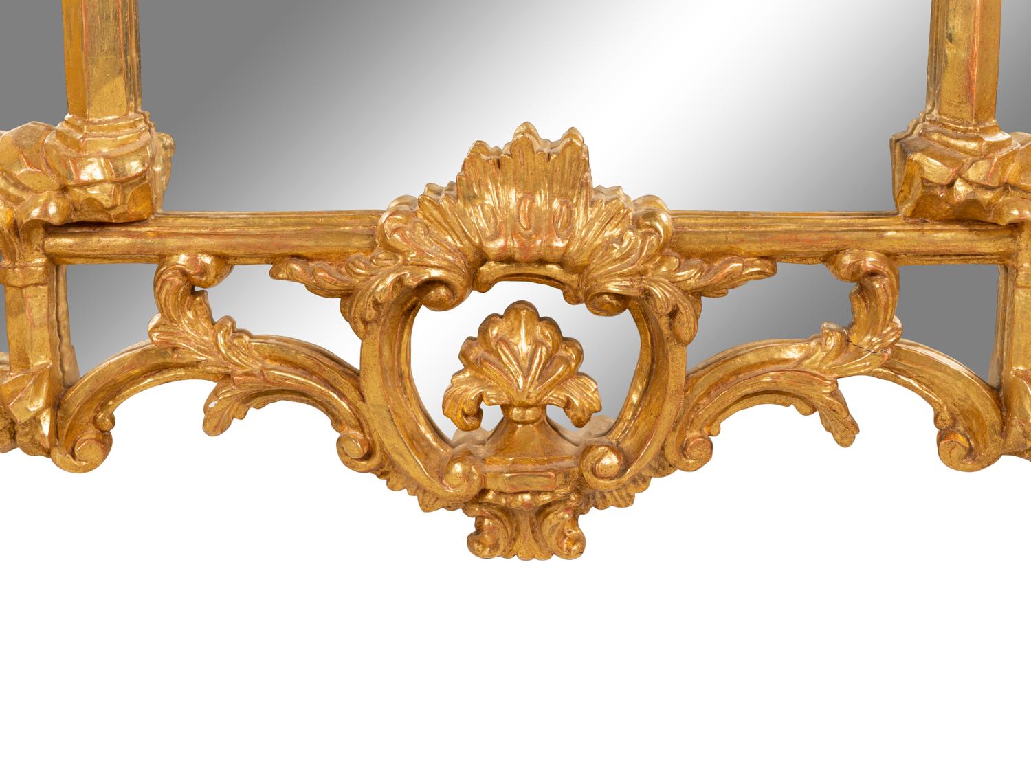 A Chinese Chippendale Style Giltwood Mirror
