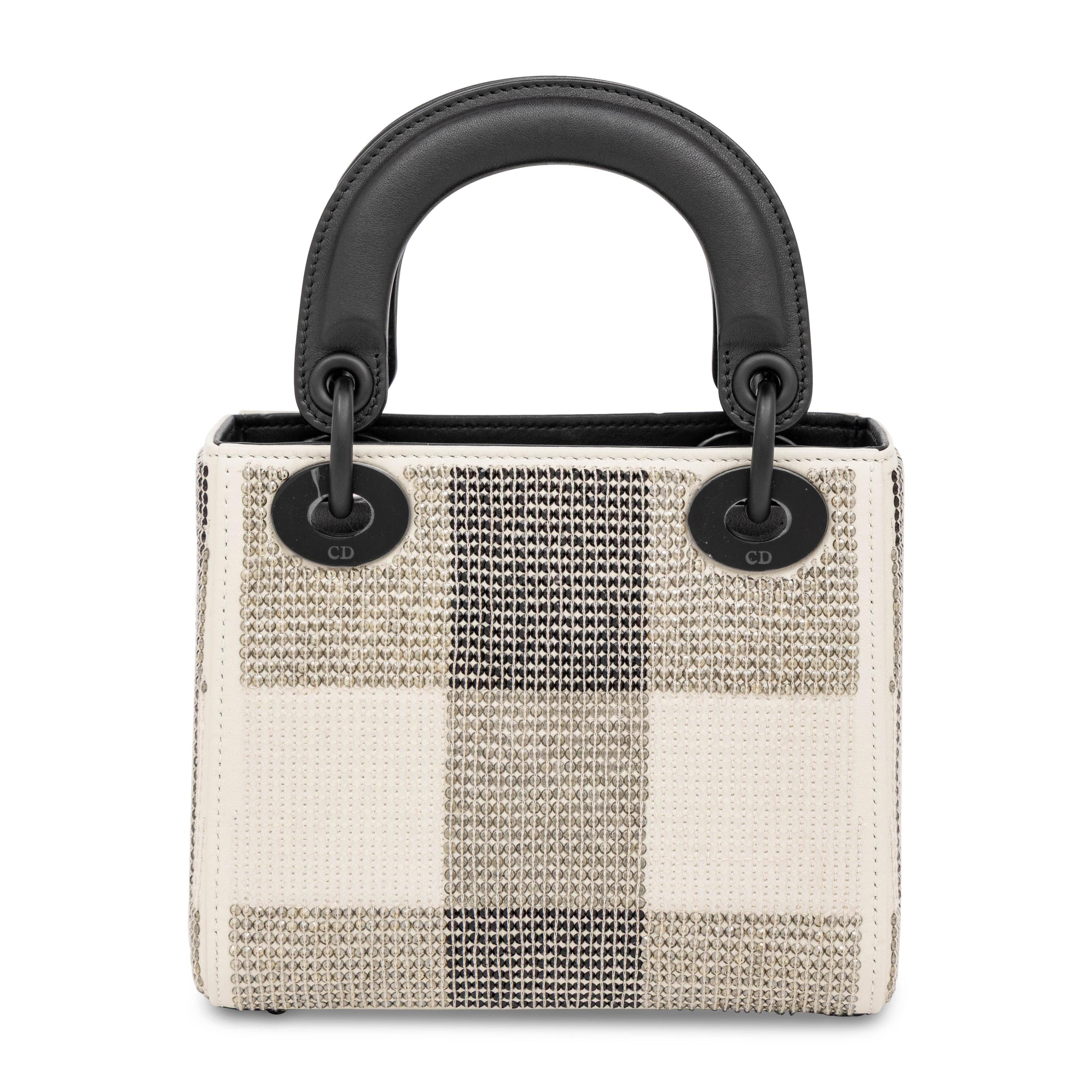 Christian Dior, Mini Lady Dior Bag in Plaid-Sequined Leather