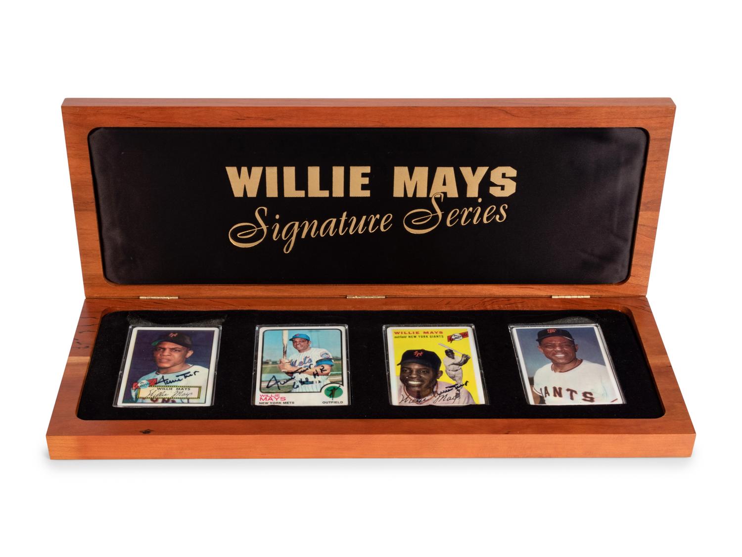 A Willie Mays Signature Series Set of Signed Autograph Baseball Cards,
