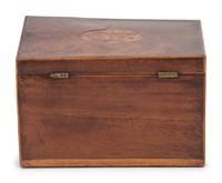 A George III Marquetry Tea Caddy
