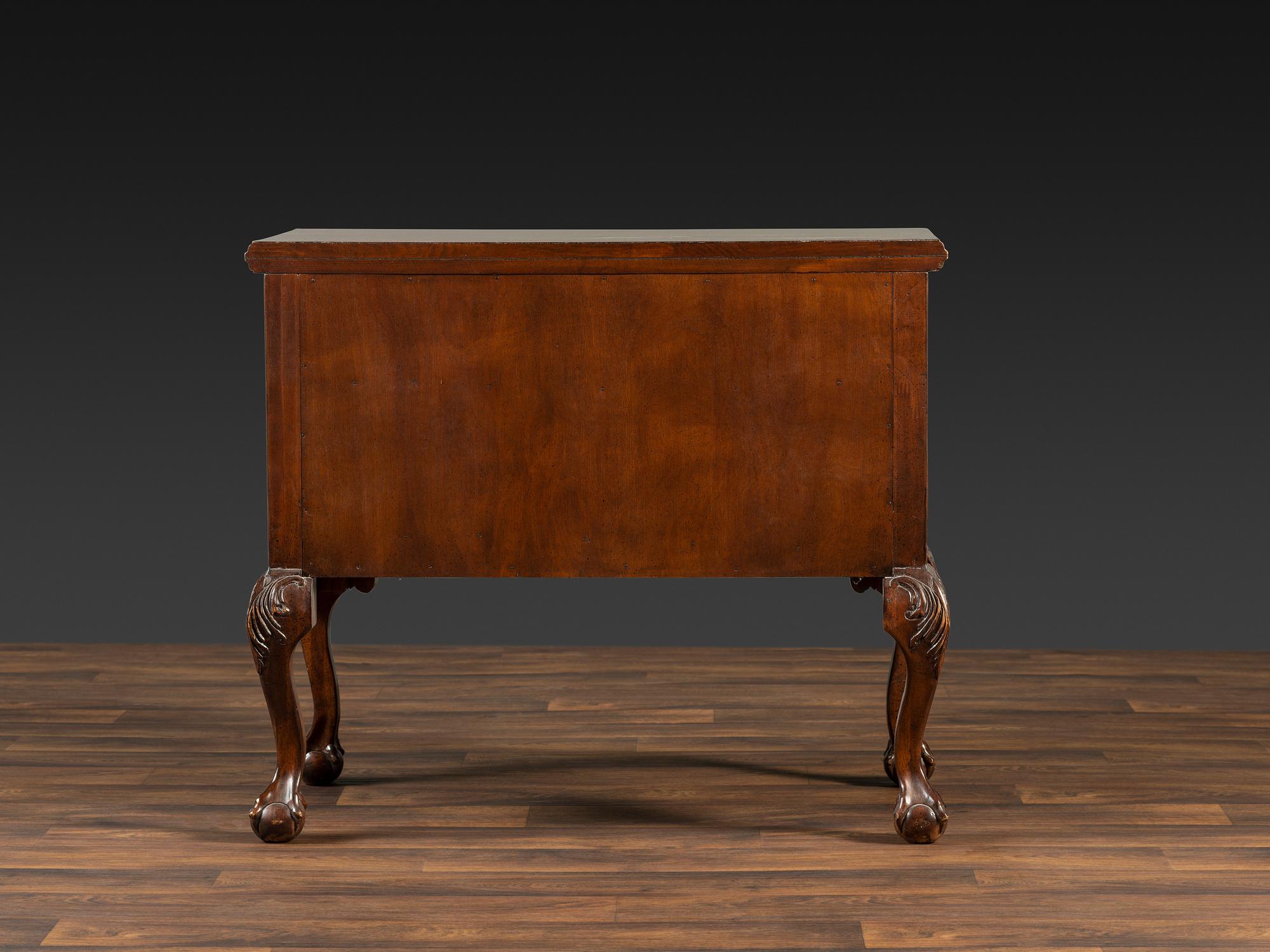 A Chippendale Style Carved Mahogany Dressing Table