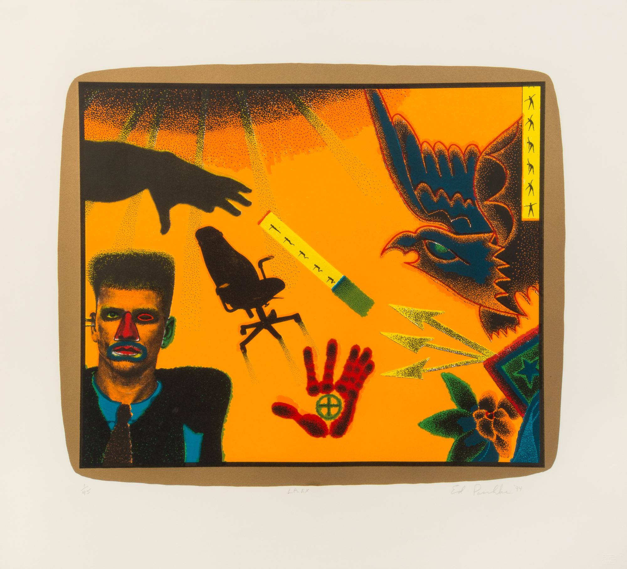 Ed Paschke, (American, 1939-2004), L.A. Ex, 1994
