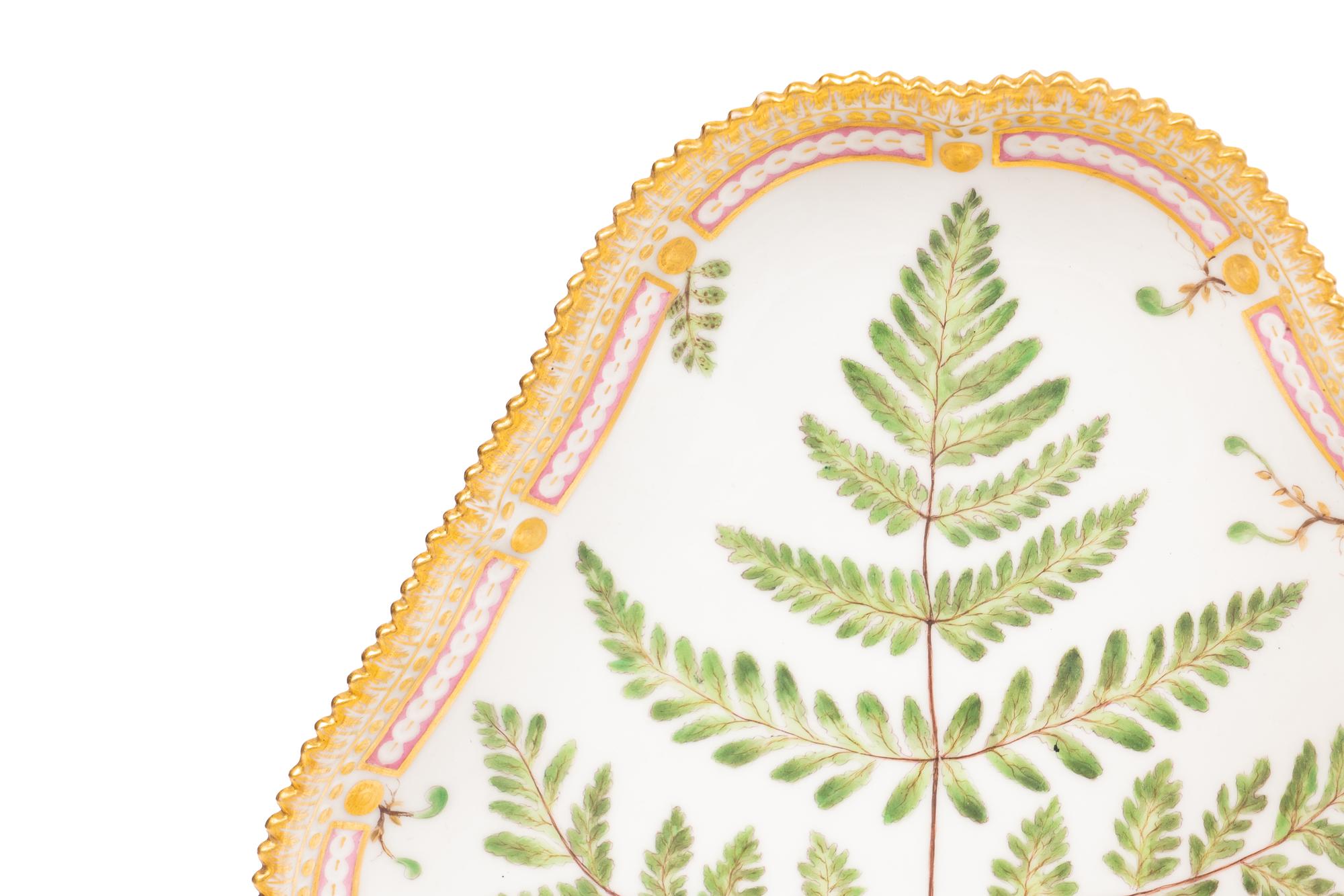 A Collection of Royal Copenhagen Flora Danica Porcelain Table Articles