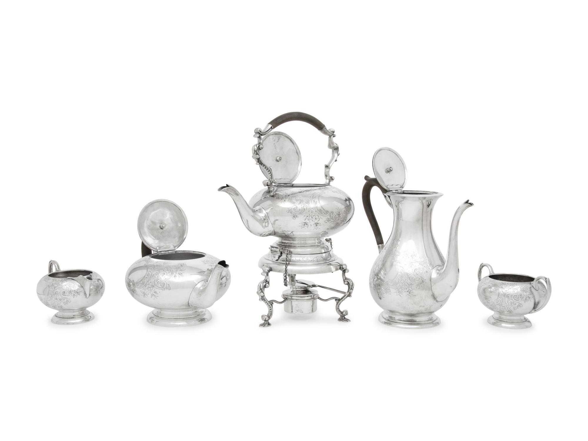A Canadian Silver Five-Piece Tea and Coffee Service