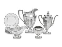 An American Silver St. George Table Service