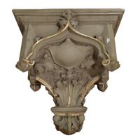 A Painted Cast Composition Bracket 19.5" W x 15" D x 19.5" H — United States, 20th Century