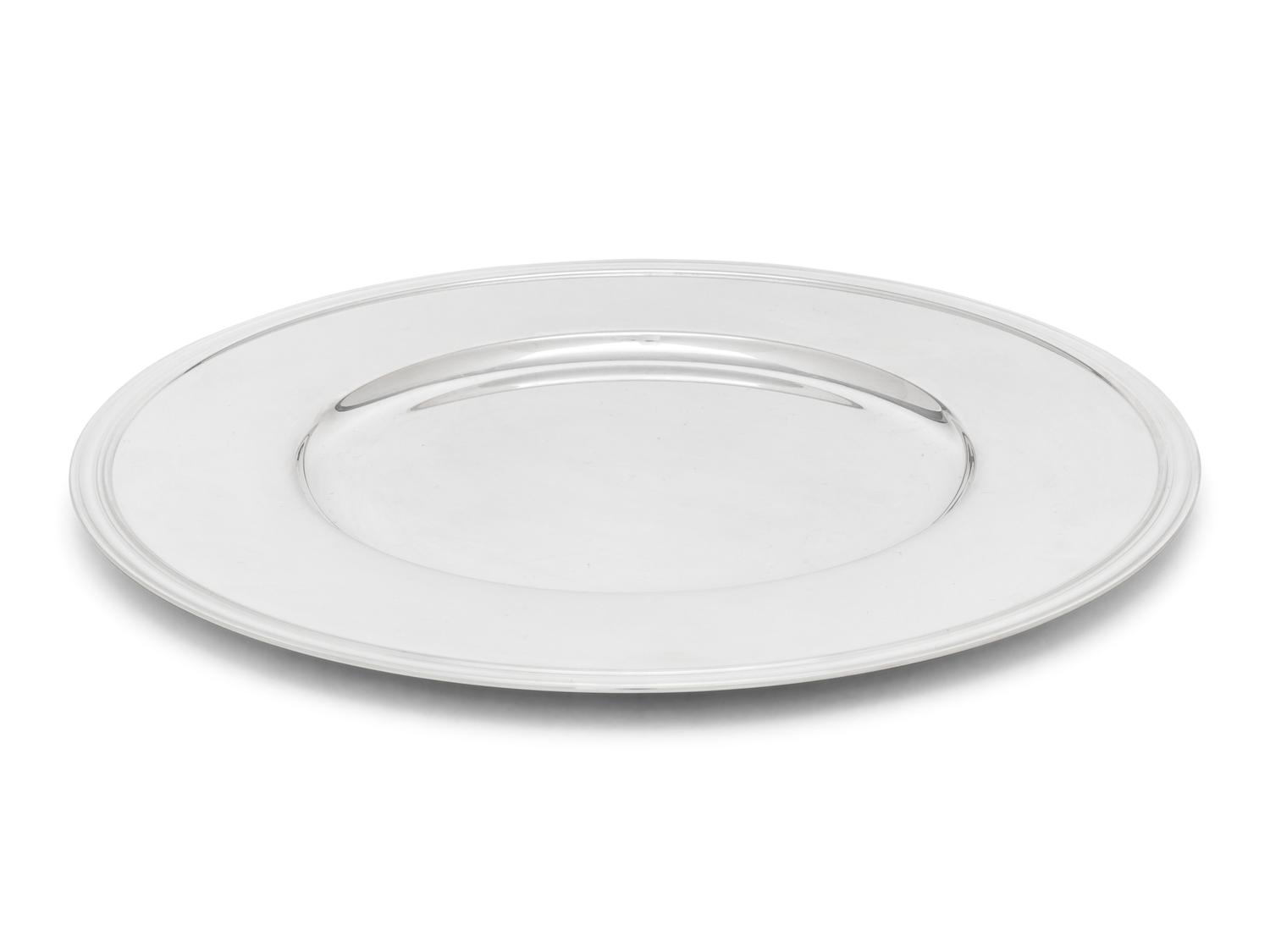 A Set of Thirteen Christofle Silver-Plate Chargers