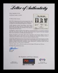 A 1968 Chicago Bears Signed Autograph Media Guide Including George Halas and Gale Sayers (PSA Authentic),