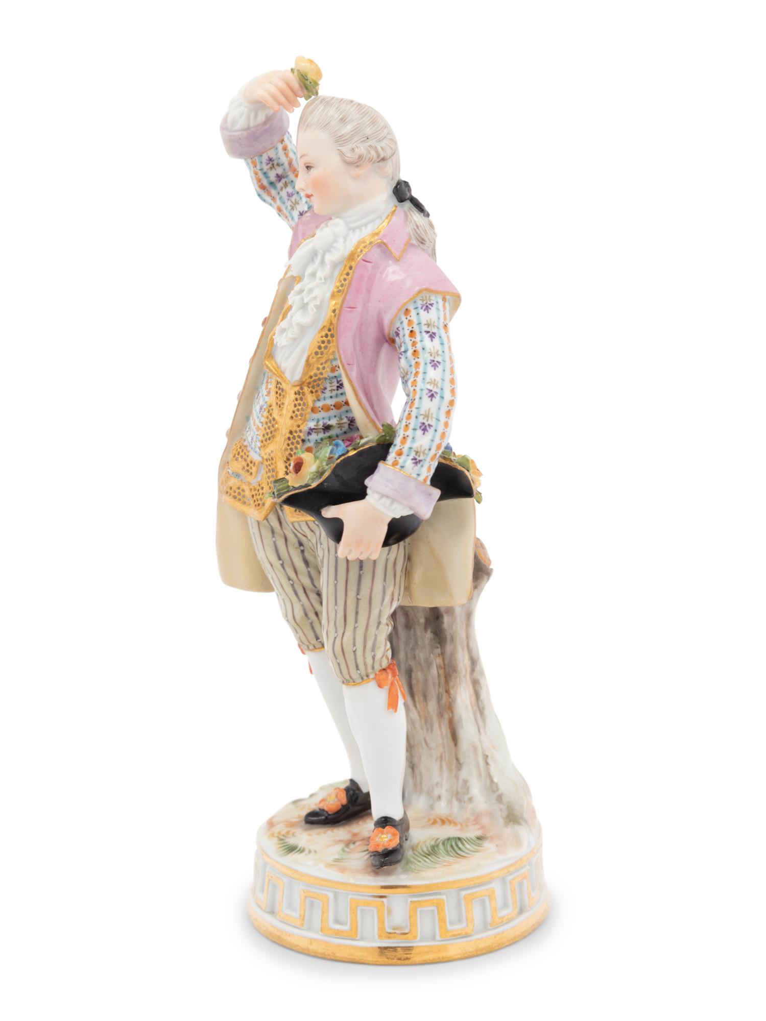 A Meissen Porcelain Figure of a Gentleman