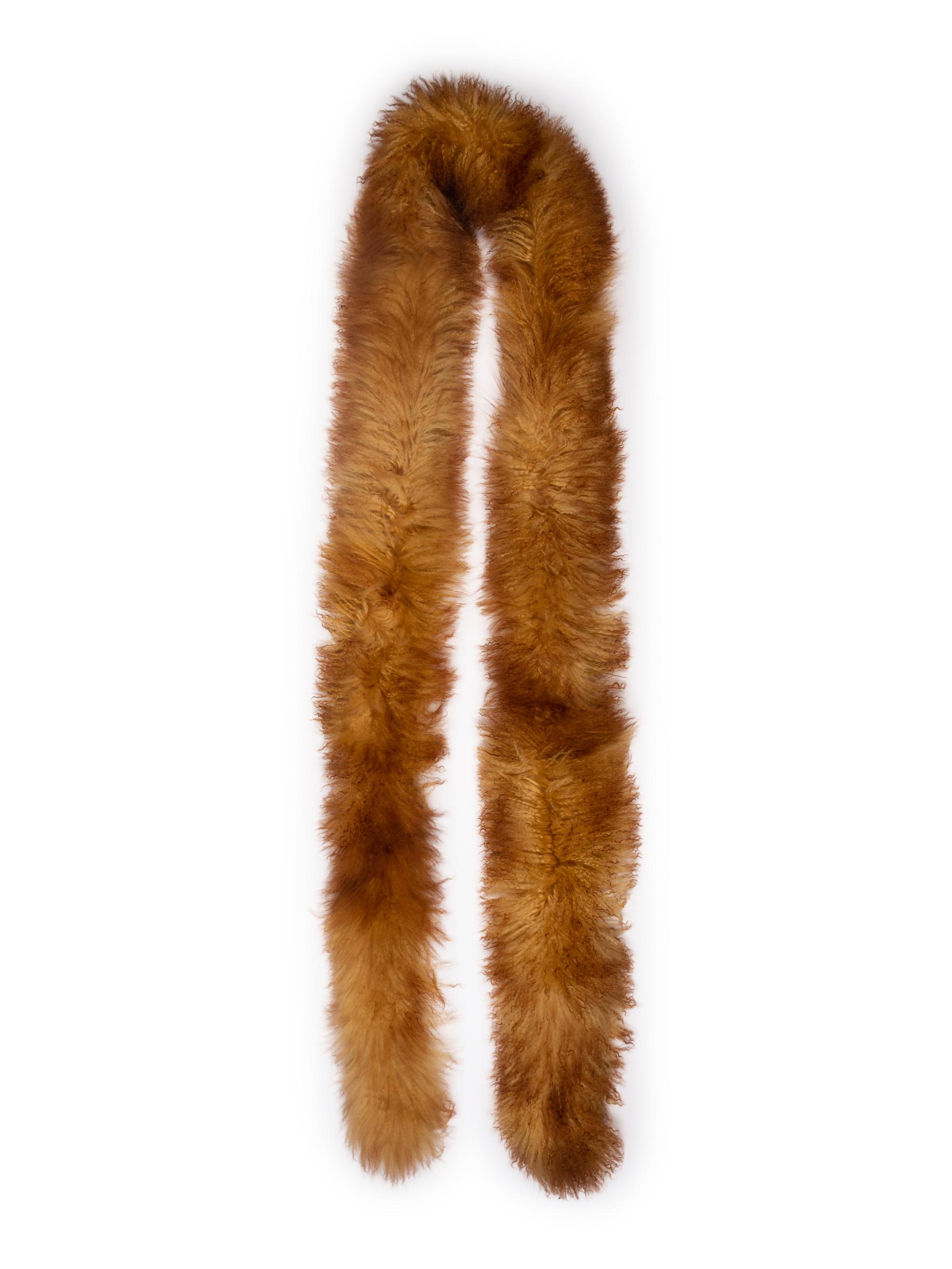 Two Fendi Mongolian Lamb Fur Stoles