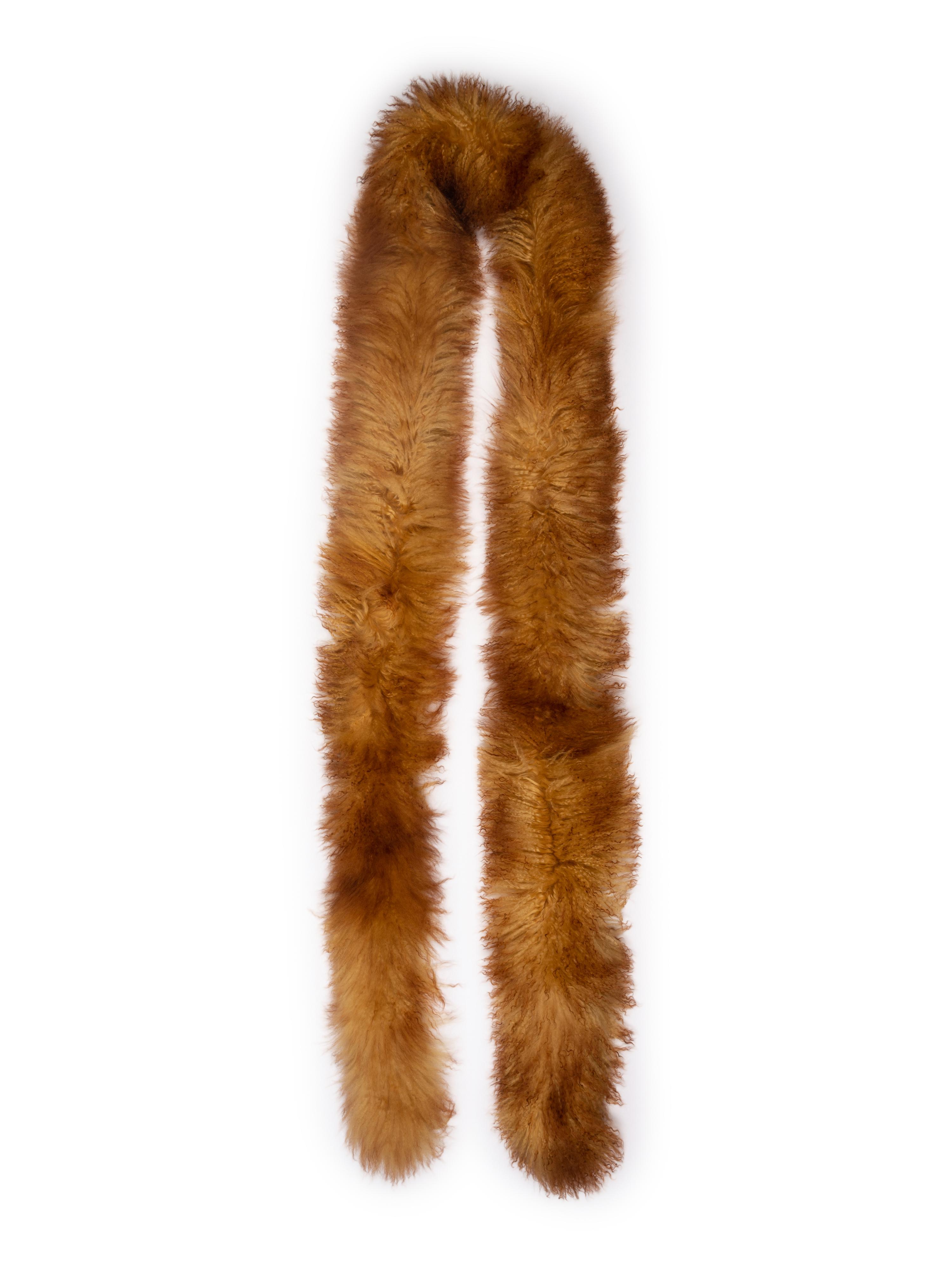 Two Fendi Mongolian Lamb Fur Stoles