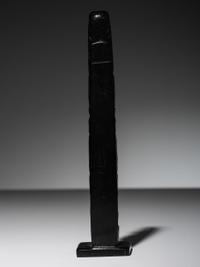 Haida Argillite Model Totem Pole