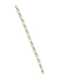 YELLOW GOLD AND QUARTZ BRACELET