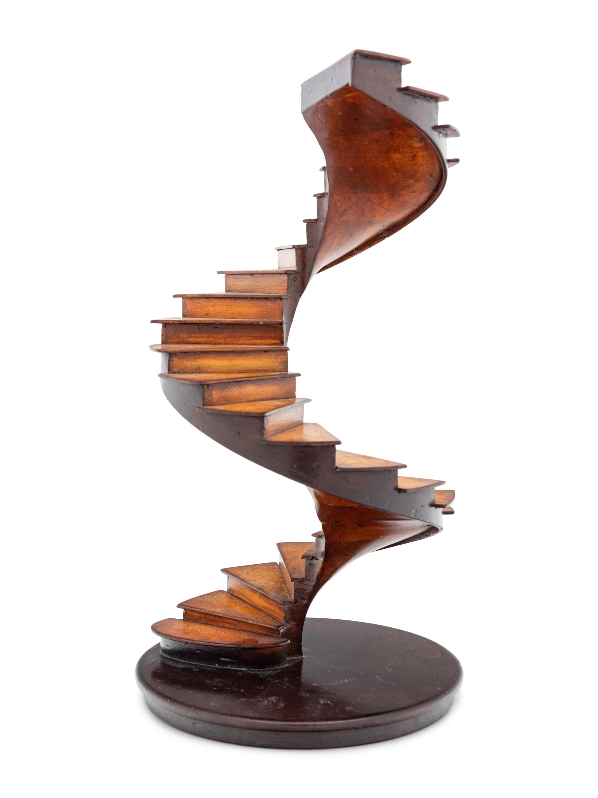 A Mahogany Model of a Staircase