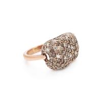 LOW KARAT ROSE GOLD AND DIAMOND RING
