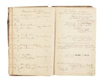 [LINCOLN, Abraham (1809-1865)]. A DeWitt County court judge's and clerk's manuscript docket book. DeWitt County, Illinois, ca. Spring 1855-Spring 1860.