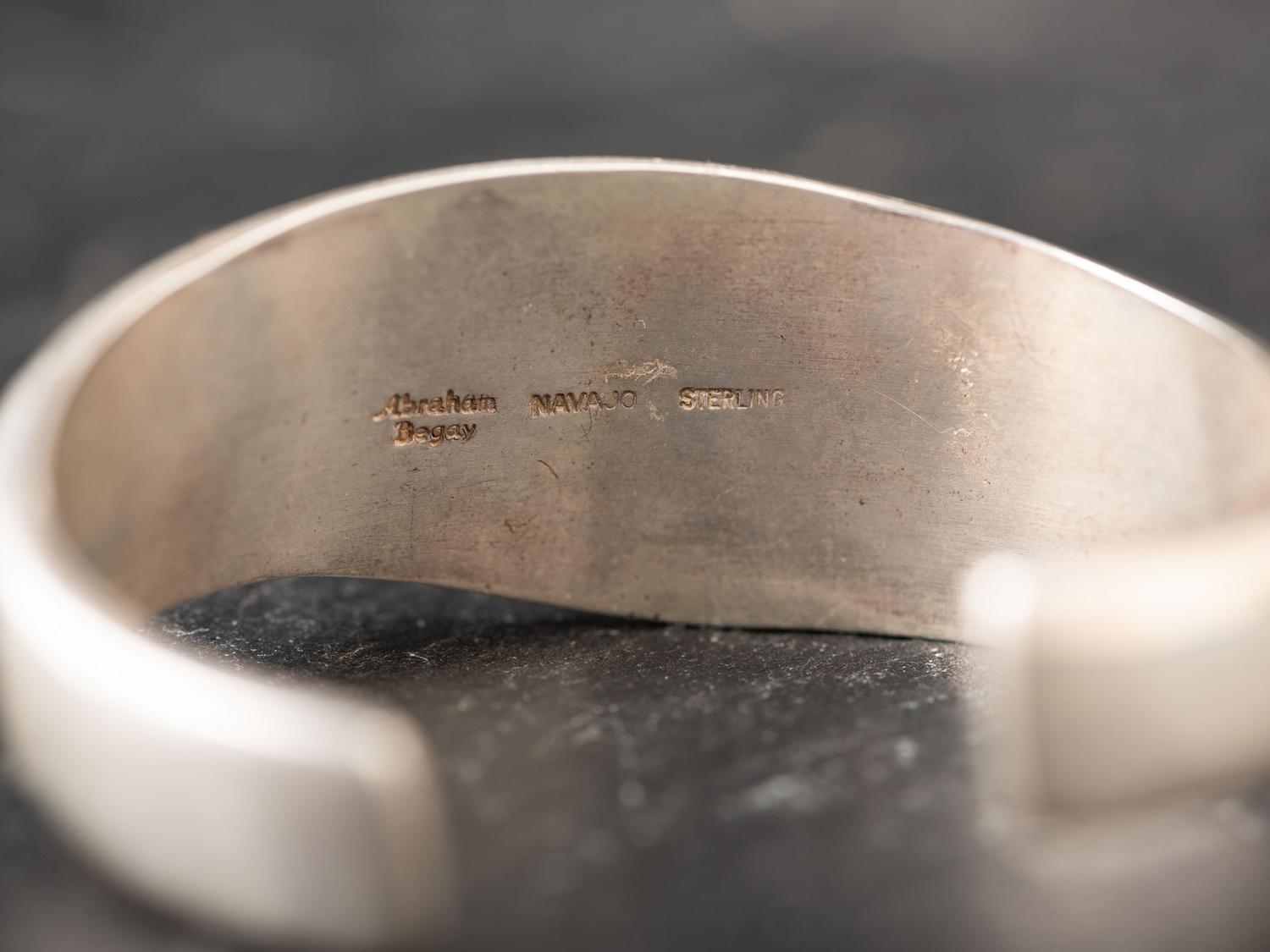 Sterling Silver Man-in-the-Maize Cuff Bracelet, with Inlay